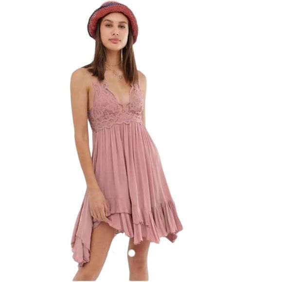 Free People Dresses & Skirts - Free✨people Adella Slip Dress Pink Size Small